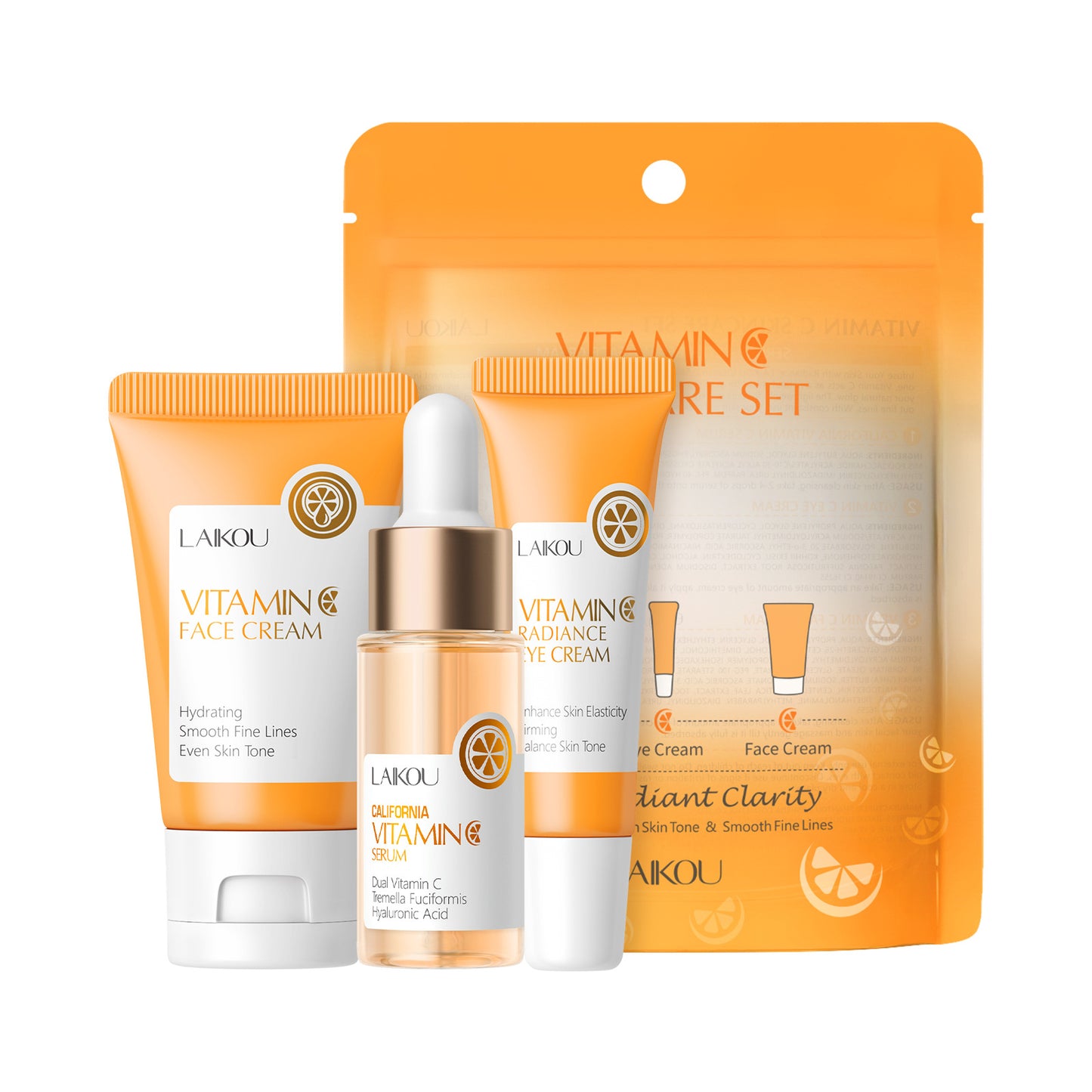 Laikou Vitamin C Skin Care Set 3-piece Set