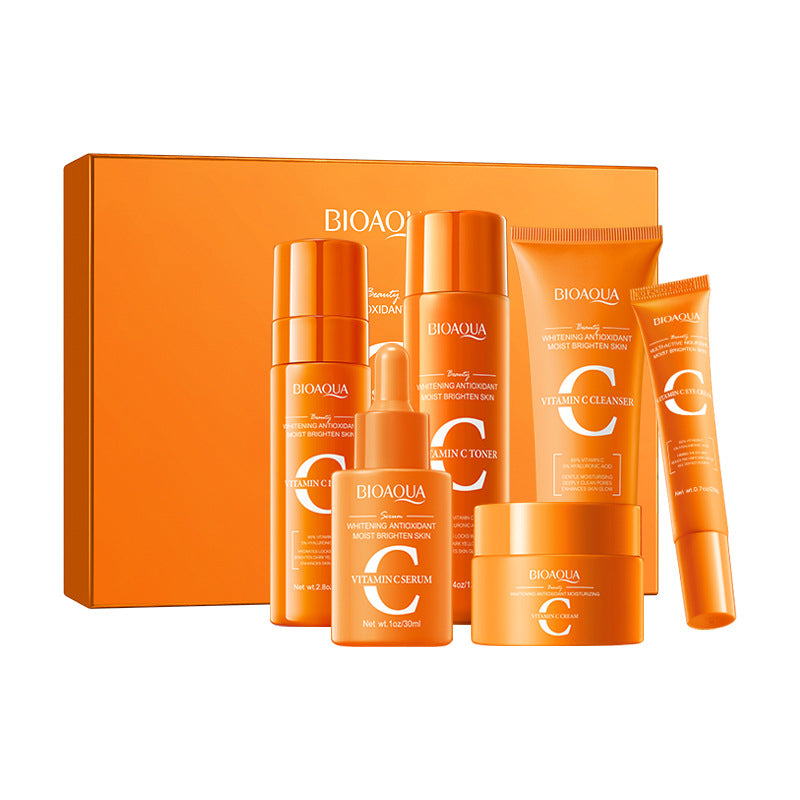 Vitamin C Whitening Six-piece Anti-oxidation Moisturizing Skin Care Gift Box